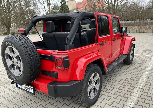 Jeep Wrangler cena 119000 przebieg: 72000, rok produkcji 2016 z Poznań małe 742